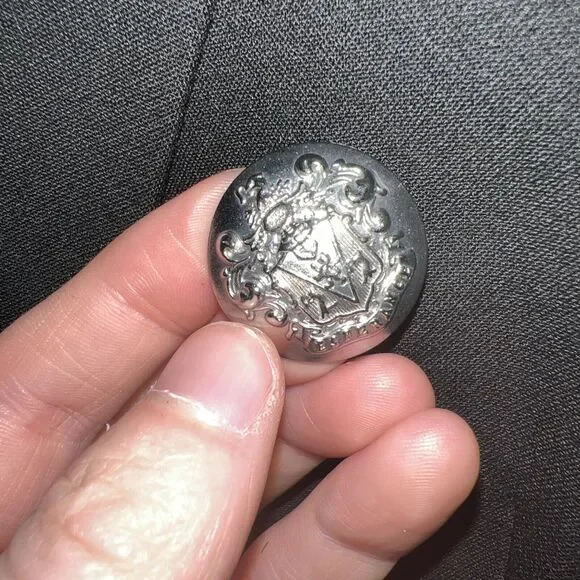 VERONICA BEARD Miller Dickey Jacket Blazer Black Sz 6 NWT Silver Buttons - Picture 3 of 5